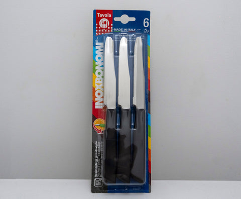 Inoxbonomi Tavola Stainless Steel Table Knives – 6 Piece Set