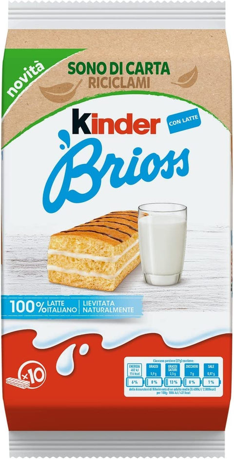 Kinder Brioss Milk-Filled Snack Cakes
