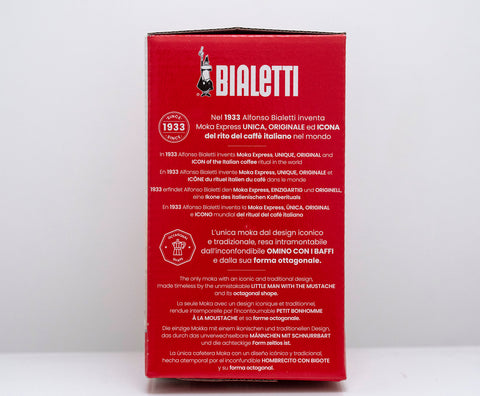 Bialetti Moka Express – 3 Cup Stovetop Espresso Maker Italian Tricolor Edition