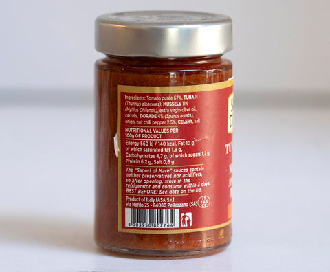 Sapori di Mare Tuna Sauce with Mussels and Chili Pepper (Spicy)