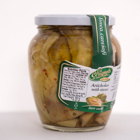 La Cerignola Artichokes with Stems