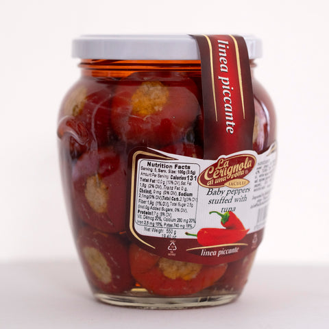 La Cerignola Baby Peppers Stuffed with Tuna