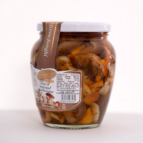 La Cerignola Trio of Seasoned Mushrooms
