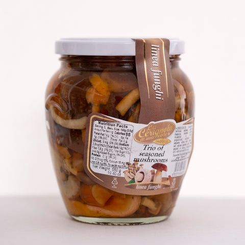 La Cerignola Trio of Seasoned Mushrooms