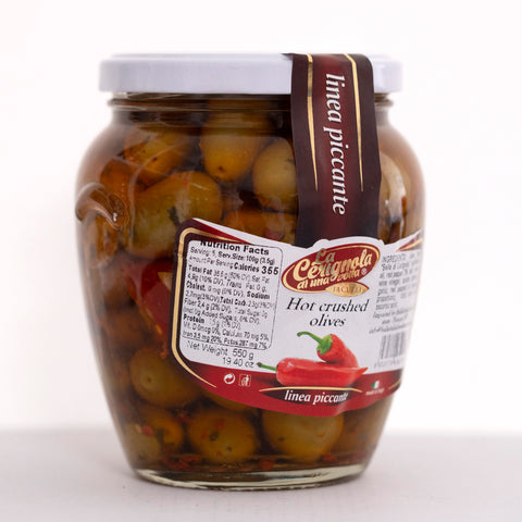 La Cerignola Hot Crushed Olives