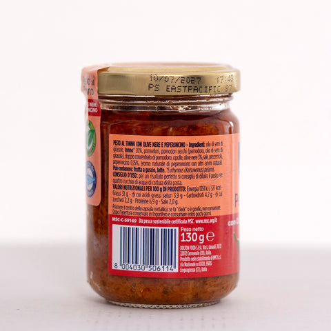 Rio Mare Pesto al Tonno con Olive Nere e Peperoncino