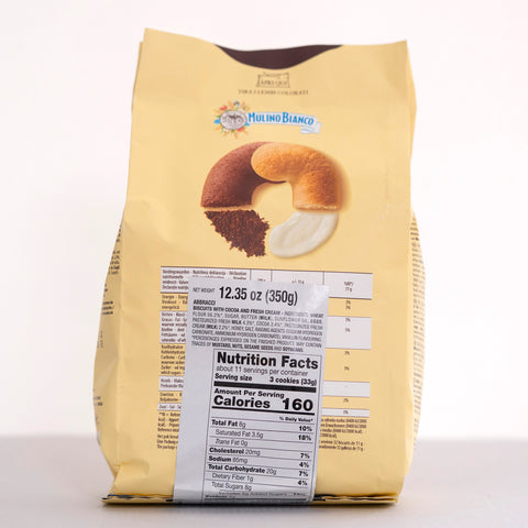 Mulino Bianco Abbracci Cookies (Cocoa & Fresh Cream)