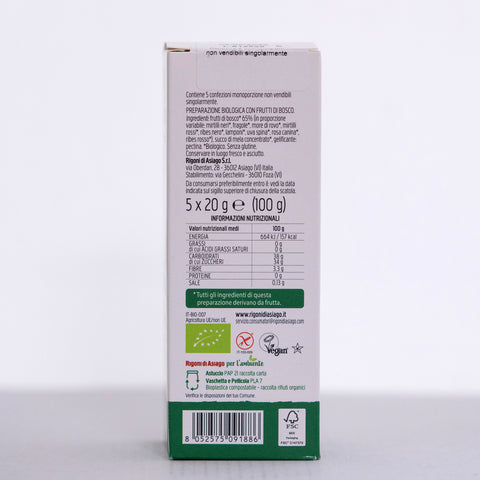 Rigoni di Asiago Fior di Frutta Mixed Berries, 5 Monodose Cups