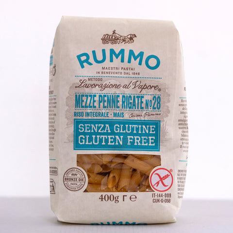 Rummo Gluten Free Mezze Penne Rigate No. 28 – 400g