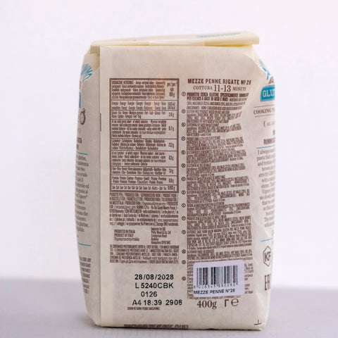 Rummo Gluten Free Mezze Penne Rigate No. 28 – 400g