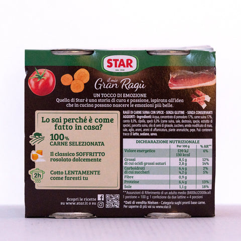 Star Gran Ragù with Speck (Il Mio Gran Ragù con Speck)