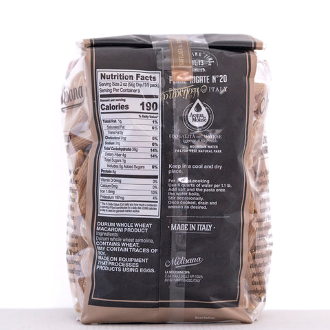 La Molisana Whole Wheat Penne Rigate No. 20