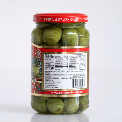 Partanna Castelvetrano Green Olives with Sicilian Lemon
