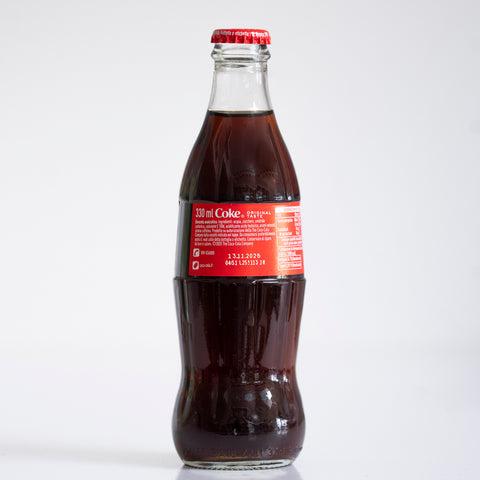 Coca-Cola Original Taste (Italian Import, 300ml Glass Bottle) 4 pack