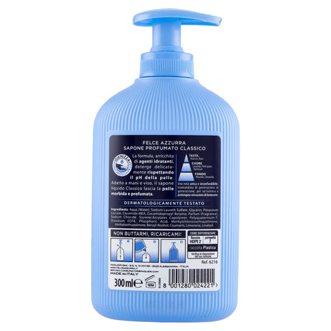 Felce Azzurra Classico Liquid Hand Soap – 300 mL