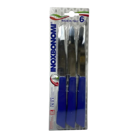 Inoxbonomi Tavola Stainless Steel Table Knives – 6 Piece Set