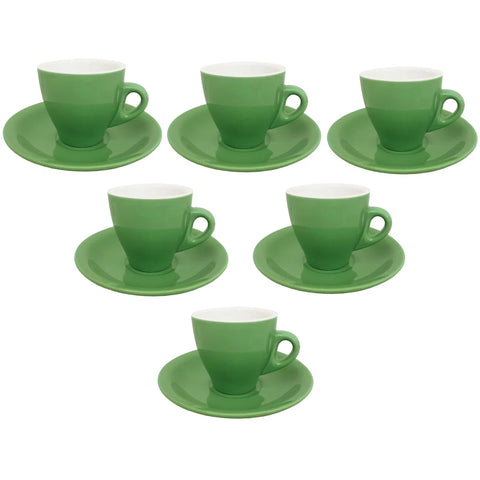 Italian Espresso Cup Set – Assorted Colors (6-Piece Service)