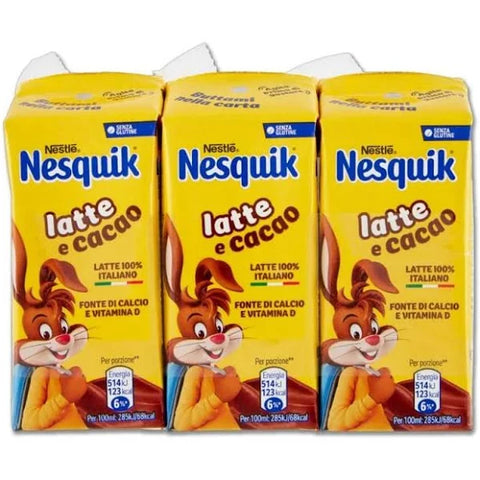 Nestlé Nesquik Latte e Cacao – Italian Chocolate Milk (3-Pack)