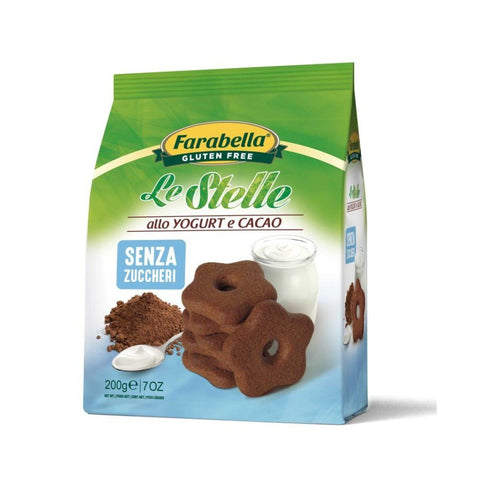Farabella Gluten Free La Stelle Allo Yogurt e Cacao Cookies