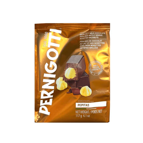 Pernigotti Pepitas – Hazelnut Milk Chocolate Pralines (4.1 oz)
