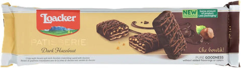 Loacker Patisserie Dark Hazelnut – Chocolate Wafer Treats 100g