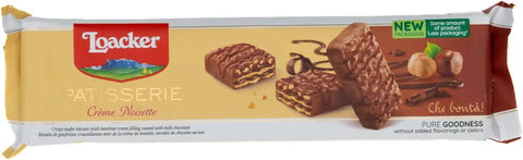 Loacker Patisserie Crème Noisette – Hazelnut Wafer Treats 100g